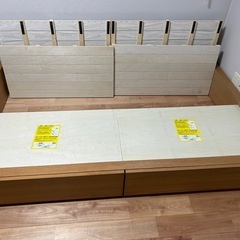 無印良品 収納ベッド セミダブル フレームの画像
