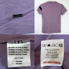 【未使用】HORSEWARE 半袖 VネックTシャツ XS パープル レディース 乗馬 馬術の画像