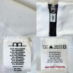 【未使用】Horseware AA Platinum ハーフジップ 半袖 ライディングシャツ XS ホワイト レディース 乗馬 馬術の画像