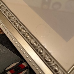 差し上げます　ホワイト額縁　フレーム白　インテリア雑貨アンティークヴィンテージシャビーシック結婚式ウエディングウェルカムスペースボードの画像