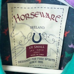 【未使用】HORSEWARE Flamboro Polo 半袖ポロシャツ XS Pool Green レディース 乗馬 馬術の画像