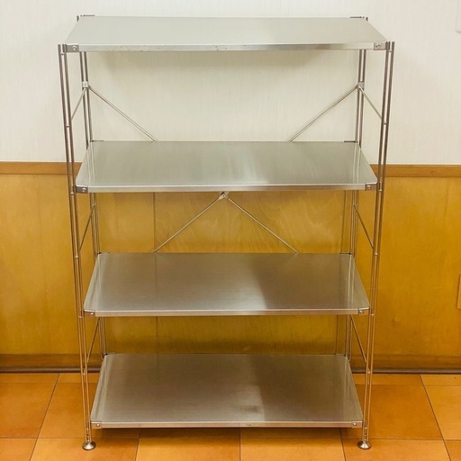 無印良品　ステンレスユニットシェルフ　ステンレス板4枚