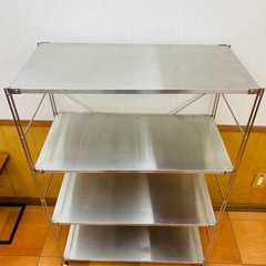 無印良品　ステンレスユニットシェルフ　ステンレス板4枚の画像