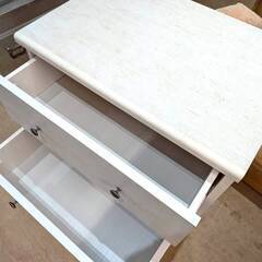 ニトリ チェスト リズバレー SLM9060CW 4段 ホワイトウォッシュの画像