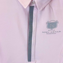 【未使用】NOEL ASMAR ノエルアスマール ポロシャツ 半袖 ライディングシャツ XS ピンク AE1715 レディース 乗馬 馬術の画像