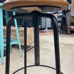 🪑knot antiques/ノットアンティークス🪑コンベックススツール①🪑CRASH GATE/クラッシュゲート🪑アイアン×オーク材🪑2639の画像