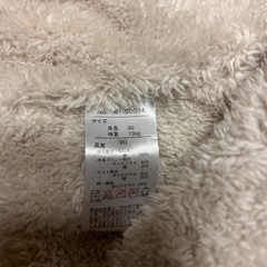 サイズ90 パッチワークチェック柄モコモコベストの画像