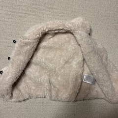 サイズ90 パッチワークチェック柄モコモコベストの画像
