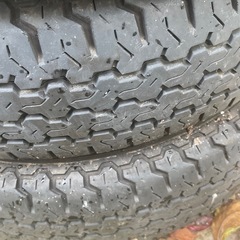 ダイハツ純正アルミホイール、ハイゼット・アトレー、バリ溝タイヤ付き4本セットの画像