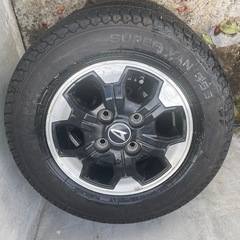 ダイハツ純正アルミホイール、ハイゼット・アトレー、バリ溝タイヤ付き4本セットの画像