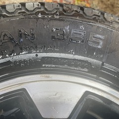 ダイハツ純正アルミホイール、ハイゼット・アトレー、バリ溝タイヤ付き4本セットの画像