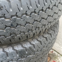 ダイハツ純正アルミホイール、ハイゼット・アトレー、バリ溝タイヤ付き4本セットの画像