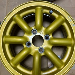 ブラックレーシング ホイール 4本(14inch 6j +40 4穴 pcd100)の画像