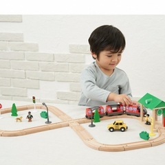 スピードシティー　木製レールセットの画像