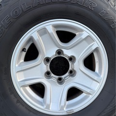 90系プラド　純正ホイール・スタッドレスタイヤ　5本の画像