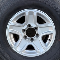 90系プラド　純正ホイール・スタッドレスタイヤ　5本の画像