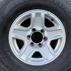 90系プラド　純正ホイール・スタッドレスタイヤ　5本の画像