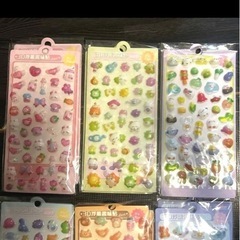 ボンボンドロップシール カラフルな3D立体シールセット 12枚セット ①の画像