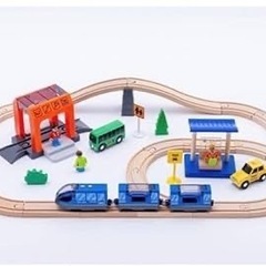 スピードシティー　木製レールセットの画像
