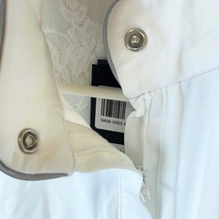 【未使用】HORSEWARE ハーフジップ 半袖 ライディングシャツ S ホワイト レディース 乗馬 馬術の画像