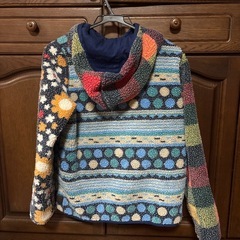 CUBE SUGAR フリースジャケット 花柄の画像