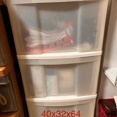 引き出し付きチェスト 2点セット – 引き取り限定の画像