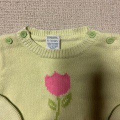 ジンボリー　80 グリーンチューリップニットの画像