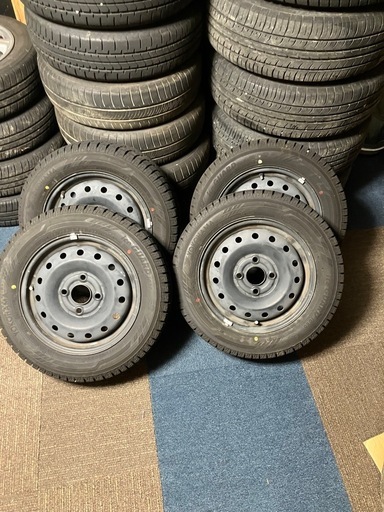 ○ホンダ純正13インチ  155/65r13 24年4本セット 上物スタットレス○