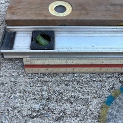 GYP1115 水平器　アルミ製　木製　分度器　計算尺　三角スケールの画像