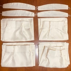 美品  ニトリ(NITORI)カーテン　100cm×丈110cm 2枚セットの画像