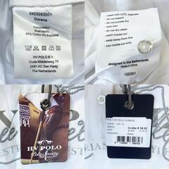 【未使用】HV POLO 半袖 ポロシャツ DORENE S ホワイト 116120 レディース 乗馬 馬術の画像