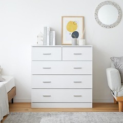 大容量収納チェスト 全面化粧仕上げタンス  LOWYAの画像