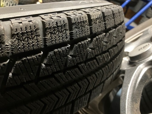 ○13インチアルミ 145/80r13  19年4本セット スタッドレス 溝タップリ○