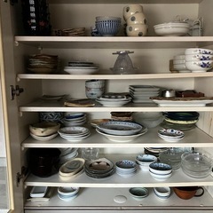 民泊、会社、ゲストハウスなどにお猪口、陶器、グラス、土鍋、器、全部まとめての画像