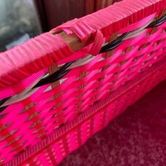 収納カゴ　収納ケース　アンティーク　大きめの画像