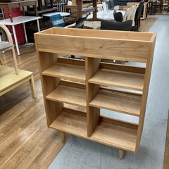 S104 ⭐ モモナチュラル MOMONATURAL COMO SHELF M シェルフ 幅86cm  USED 美品の画像