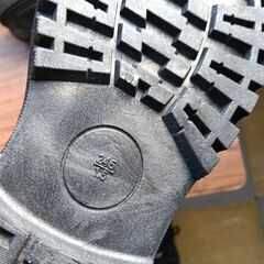 新品 24.5cm レディース ブーツ ブラック 厚底 シューズ 普段着 識別番号:【B097-S】の画像