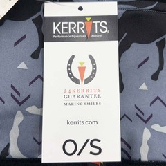 【未使用】KERRITS ネックウォーマー S グレー ユニセックス 乗馬 馬術の画像
