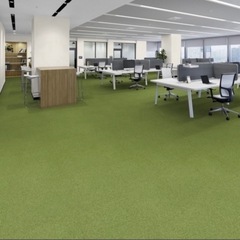 GA1041 緑　タイルカーペット未開封の画像