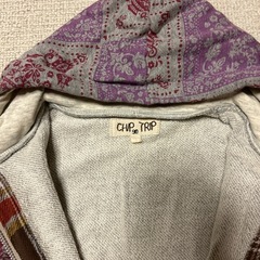 CHIPTRIP 90 グレー×柄パーカーの画像