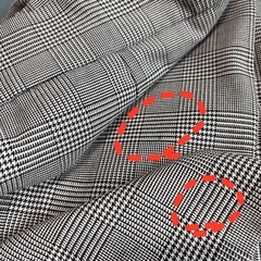 UNIQLO ハイウエストナロースカート S グレー チェック 上品 通勤の画像