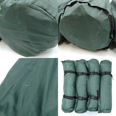 [メーカー等詳細不明] スリーピングマット エアーマット 約175cm×50cm グリーン アウトドア キャンプ 車中泊の画像