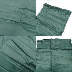 [メーカー等詳細不明] スリーピングマット エアーマット 約175cm×50cm グリーン アウトドア キャンプ 車中泊の画像