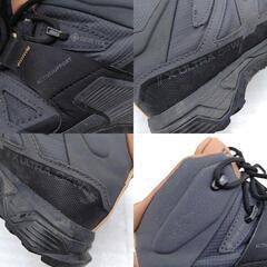サロモン X ULTRA 4 MID WIDE GORE-TEX ウルトラ4 ミッド ワイド GTX ゴアテックス 23.5cm Black / Magnet / Pearl Blue レディース SALOMON トレッキングシューズ 登山靴の画像