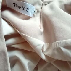 Yinoイノ ベージュ タックチュニック 七分袖 サイズMの画像