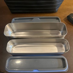 サーモス弁当箱2段 スリム フレッシュランチボックス ポーチつき付きの画像