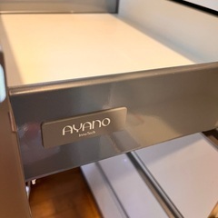 綾野製作所 AYANO 食器棚／キッチンボード／白の画像