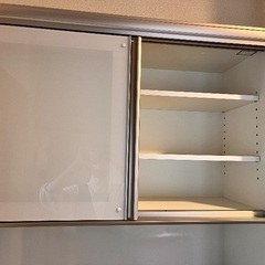 綾野製作所 AYANO 食器棚／キッチンボード／白の画像