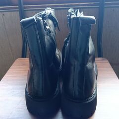 新品 25cm レディース ブーツ ブラック 厚底 シューズ 普段着 識別番号:【B100-S】の画像