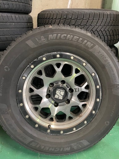 ミシュラン 265/65R17 スタッドレスタイヤ アルミホイールセット 